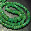 15 Inches Really Gorgeous - Quality 100 Percent Natural Green Emerald Smooth Polished Rondell Beads Huge Size 2 - 5.5 mm approx